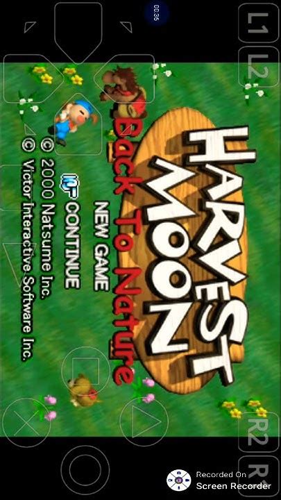 harvest moon back to nature apk + mod